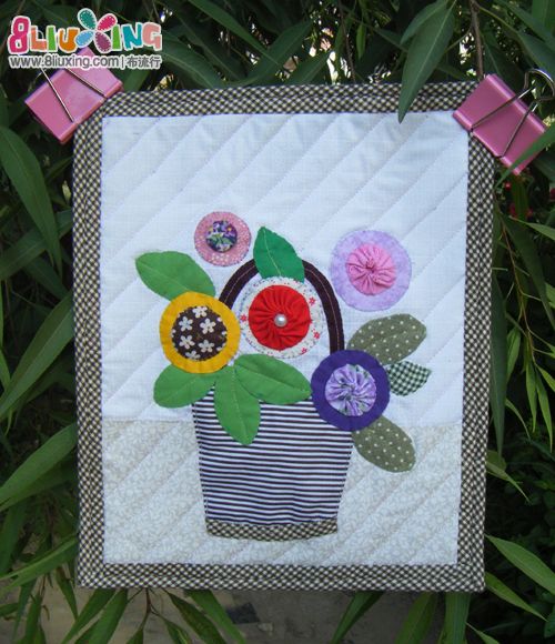 壁挂 盛夏的花篮 - 手工布艺秀 - 布流行手工制作