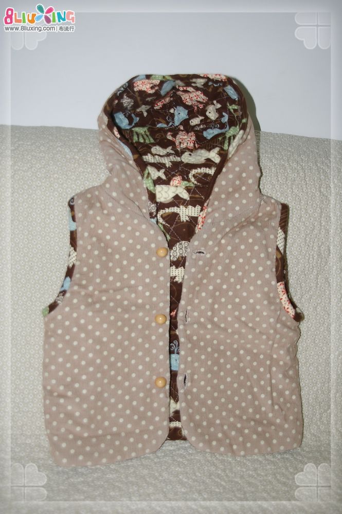 双面穿棉<em>马夹</em> - <em>手工</em>服装 布流行<em>手工</em>制作网