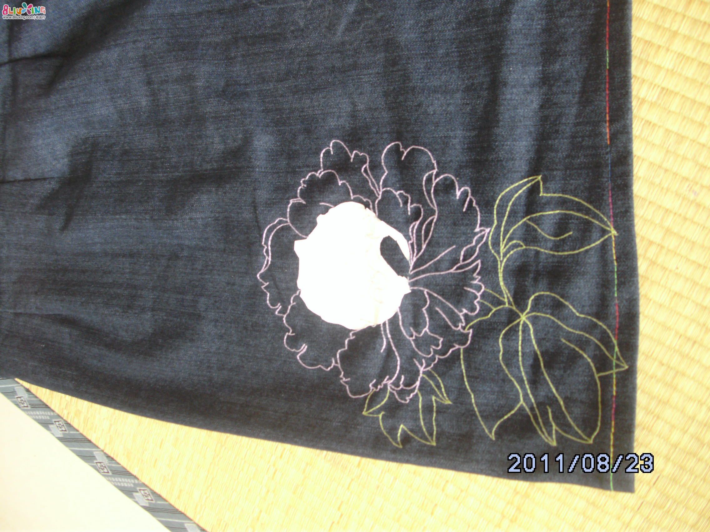 手缝牛仔一步裙 - 服装作品秀 - 布流行手工制作