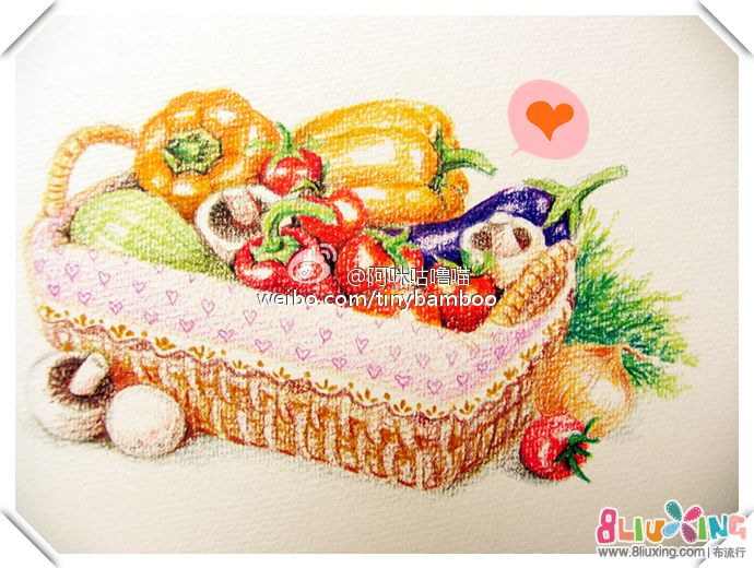 【瓜果蔬菜季】--瓜果篮子(喵) - 手绘兴趣组活