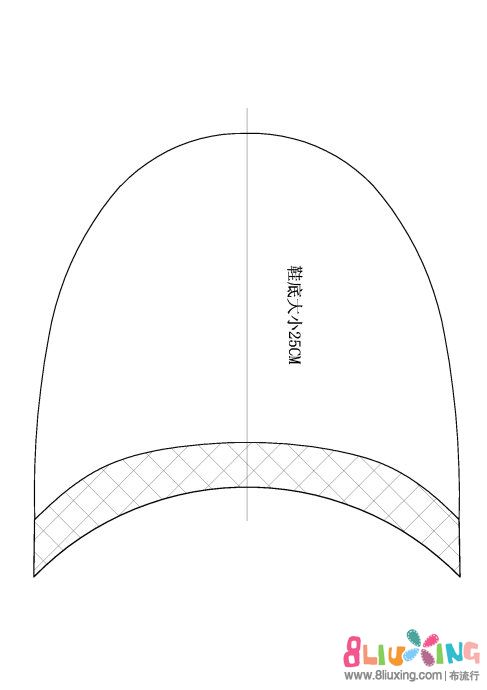 [转载]纸样:棉拖鞋