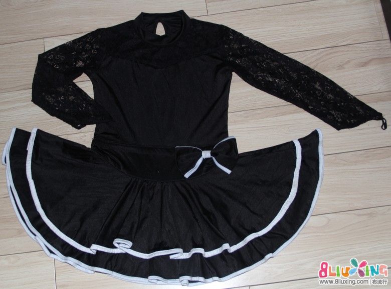 【小光手作】黑色拉丁舞裙 - 手工服装 布流行