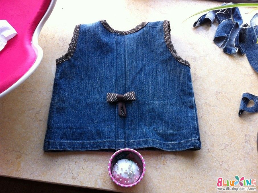 美貌牛仔小<em>马甲</em>--来自妈妈的爱~ - 手工服装秀 