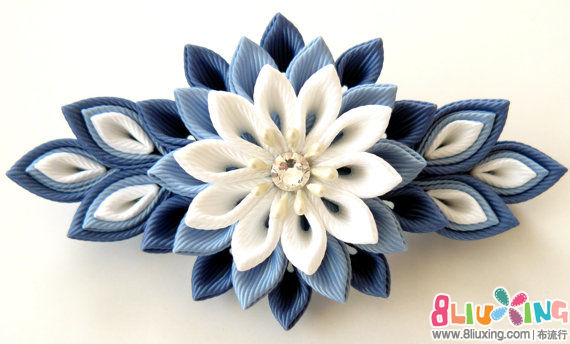 简单易学的丝带花发卡(转载) - 手工布艺教程 布流行手工制作网