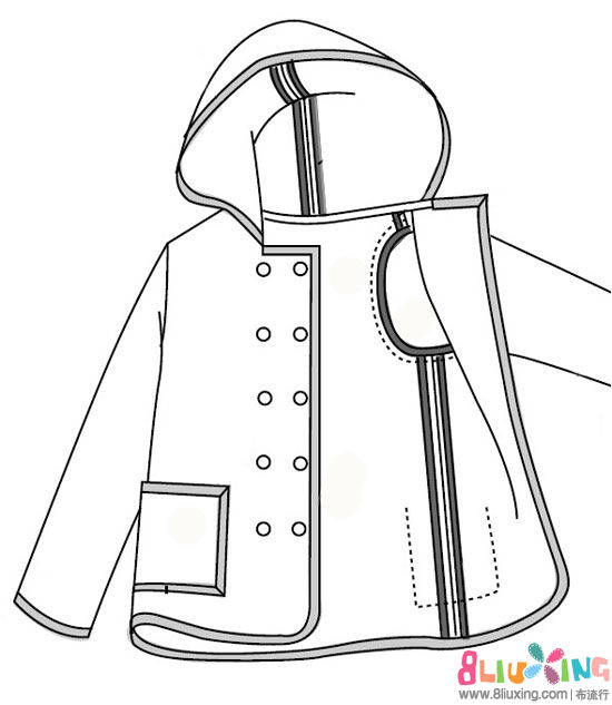 男士长袖<em>开衫纸样</em>下载+制作工艺 - 图纸下载专