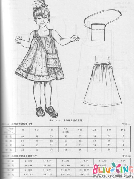 <em>女童吊带</em>裙 - 图纸下载专区 布流行手工制作网