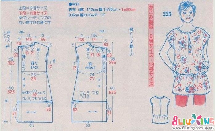 分享两款成人女装裁剪图 - 图纸下载专区 布流