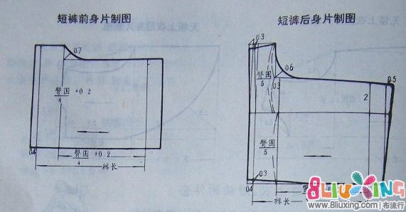 <em>女童</em>飞边上衣<em>短裤剪裁图</em> - 图纸下载专区 布流