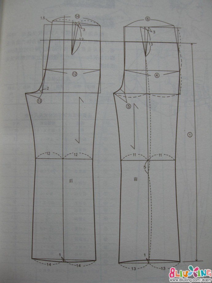 喇叭裤剪裁图 - 图纸下载专区 布流行手工制作