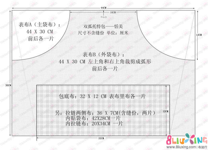 [转载]教程——简单托特包