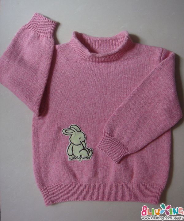 粉色<em>貂绒</em>宝宝<em>毛衣</em> - <em>手工编织</em> 布流行手工制作