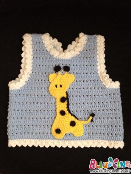 长颈鹿 <em>宝宝 马甲</em> 背心 图解1 - 图纸下载专区 布