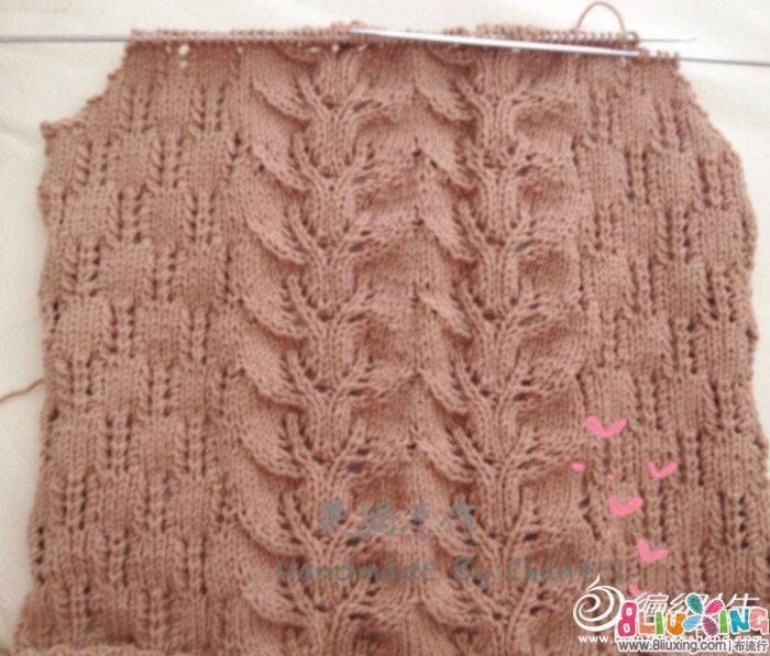 棒针零基础<em>编织儿童毛衣教程</em>之叶子花<em>背心</em> - 图