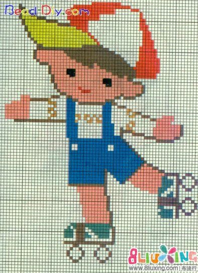 <em>儿童毛衣</em>的<em>图案</em> ---小男孩 - 图纸下载专区 布流