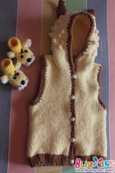 <em>毛巾线编织</em>的喜羊羊<em>马甲</em> - 手工编织 布流行