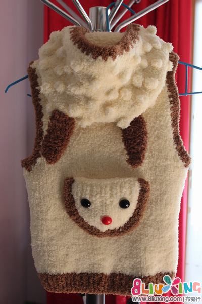 <em>毛巾线编织</em>的喜羊羊<em>马甲</em> - 手工编织 布流行