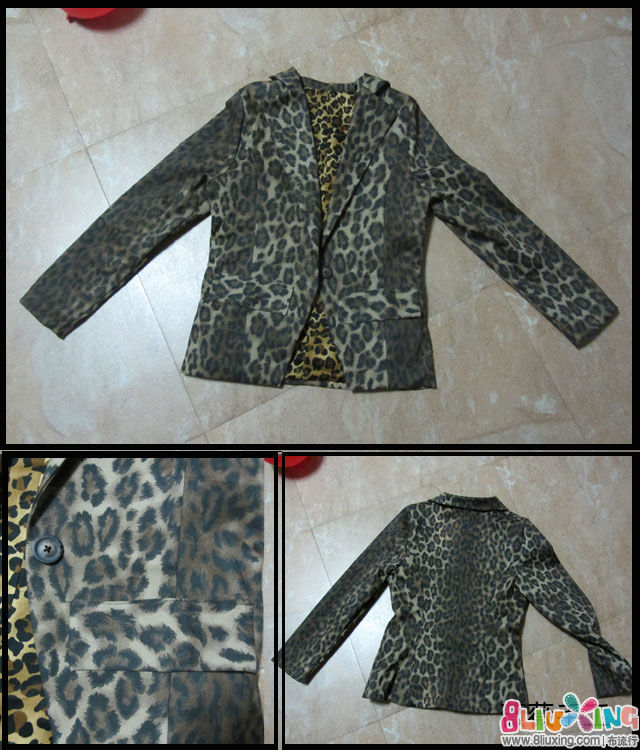豹纹小<em>西装</em> 附<em>裁剪图</em> - 手工服装秀 布流行