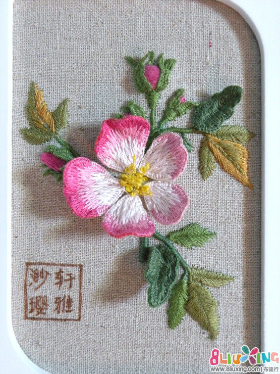 【立体绣NO:3】 蔷薇蔷薇开 - 综合手作秀 布流行
