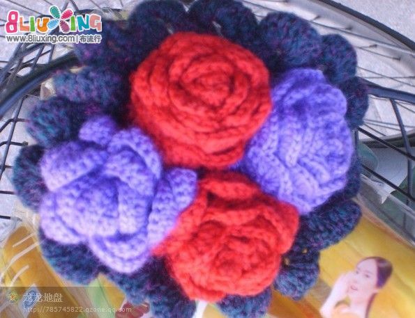 《水仙》初次学钩毛线花 - 编织+刺绣作品秀 - 