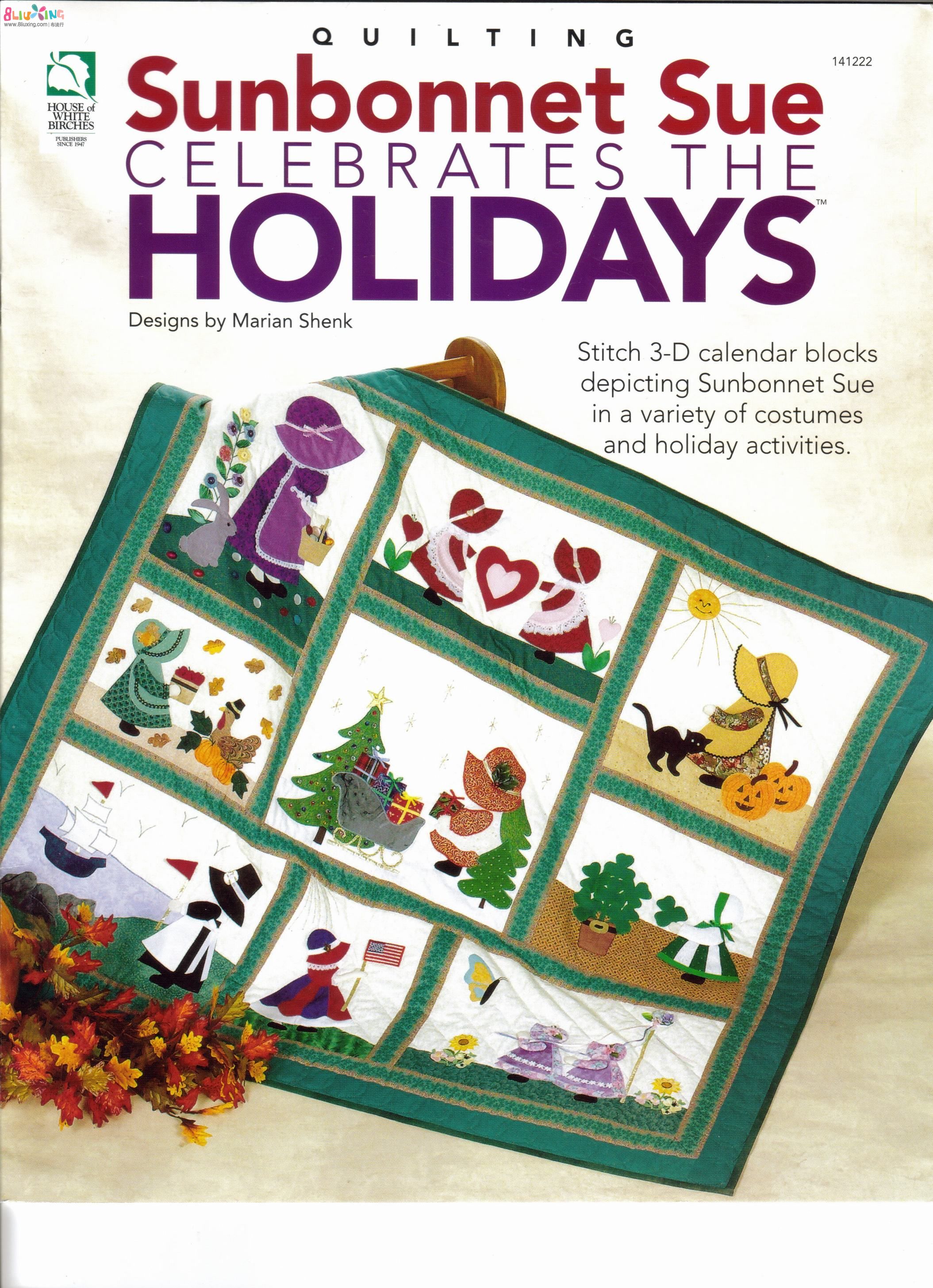 Quilting SunBonnet Sue Celebrates The Holidays Front Cover.jpg